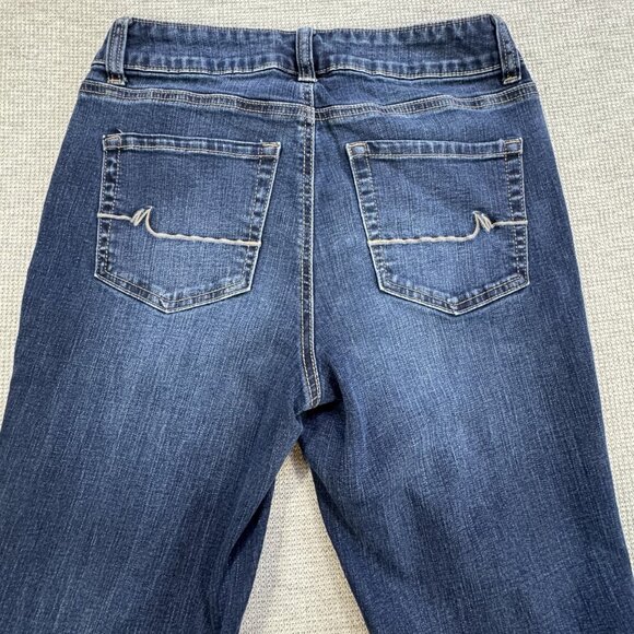 Maurices Womens Blue Bootcut Jeans Size 4 Long Stretch Denim Mid Rise 5 Pockets - Picture 4 of 13